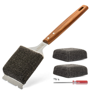 Bristle Free Grill Brush + Replacement Heads